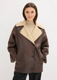 Jakke i imitert lammeskinn, bonprix