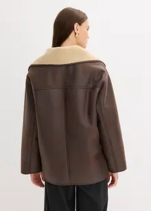 Jakke i imitert lammeskinn, bonprix
