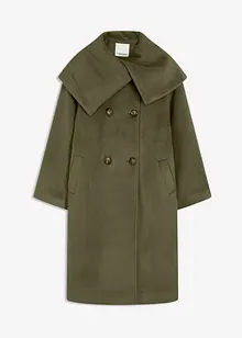 Kåpe i ullstil med vid krage, bonprix