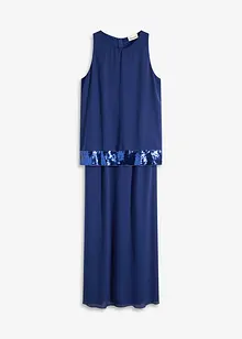 Maxikjole av fin georgette med paljetter, bonprix