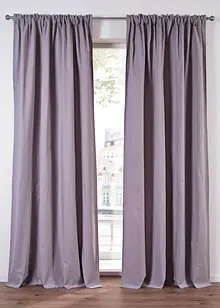 Gardin i økologisk bomull, normal og ekstra lang (1-pack), bonprix