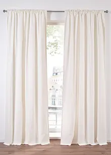 Gardin i økologisk bomull, normal og ekstra lang (1-pack), bonprix