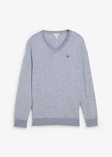 Finstrikket genser i 100% bomull, bonprix