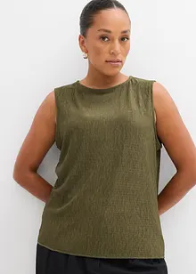 Crinkle topp, bonprix