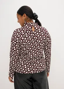 Topp med ståkrage og struktur, bonprix