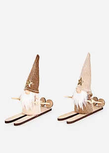 Nisser på ski (2-pack), bonprix