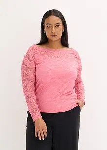 Blondetopp med lange ermer, bonprix