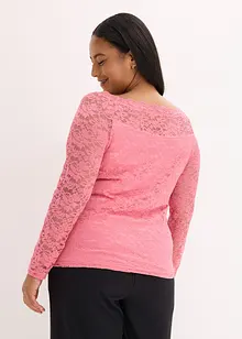 Blondetopp med lange ermer, bonprix