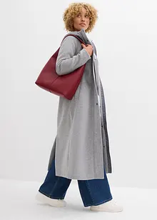 Kåpe i ull-stil og maxilengde, bonprix