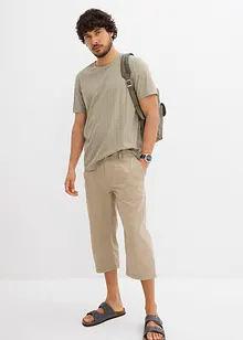 T-skjorte i 100% økologisk bomull med trykt minimønster, bonprix