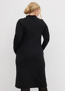 Kjole i Punto di Roma-materiale med ståkrage, bonprix