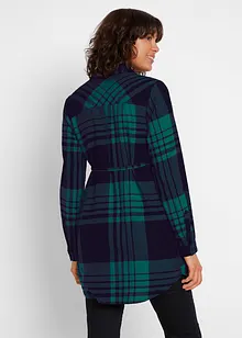 Lang mammabluse i bomullsflanell, bonprix