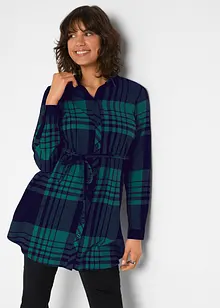 Lang mammabluse i bomullsflanell, bonprix