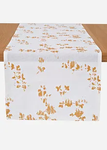 Bordløper i økologisk bomull med glanstrykk, bonprix