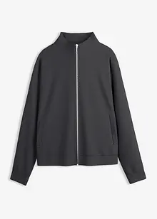 Jakke i scuba-materiale med glidelås, bonprix