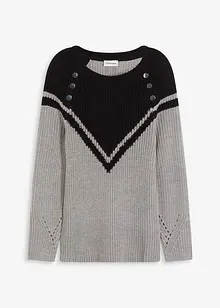 Genser med knapper, bonprix