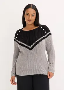 Genser med knapper, bonprix