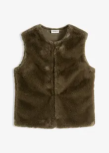 Vest i pelsimitasjon, bonprix