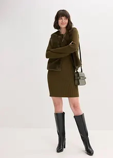 Strikkekjole i viskosemiks, bonprix