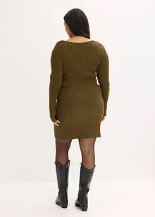 Strikkekjole i viskosemiks, bonprix