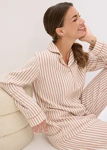 Flanell-pyjamas med gavepose, bonprix