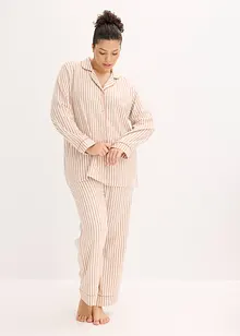 Flanell-pyjamas med gavepose, bonprix