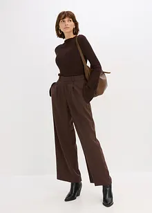 Halvtransparent, strikket topp, bonprix