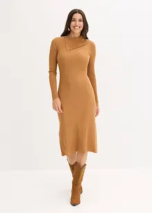 Strikket kjole i lett viskosemiks, bonprix