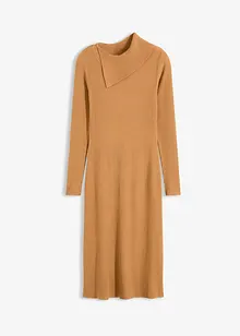 Strikket kjole i lett viskosemiks, bonprix