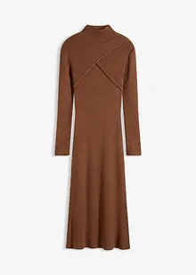 Strikket kjole i myk viskosemiks, bonprix