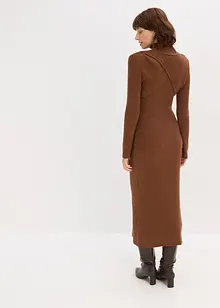 Strikket kjole i myk viskosemiks, bonprix