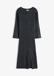 Strikkekjole med splitt, bonprix