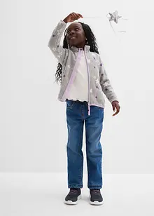 Myk fleecejakke med kontrastdetaljer, bonprix