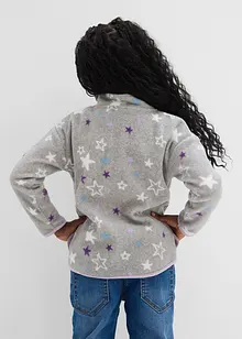 Myk fleecejakke med kontrastdetaljer, bonprix