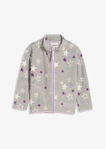 Myk fleecejakke med kontrastdetaljer, bonprix