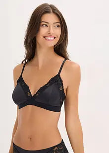 Bralette i materiale med glans, bonprix