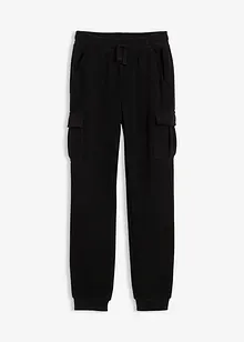 Fleece-cargobukse, Regular Fit, bonprix