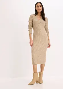 Strikkekjole med ullandel, bonprix