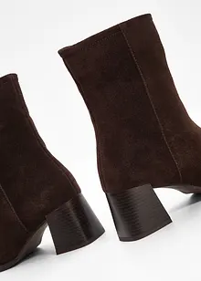 Ankelstøvletter i skinn, bonprix