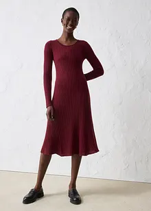 Strikkekjole av merinoull, bonprix