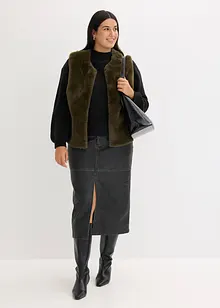 Vest i pelsimitasjon, bonprix