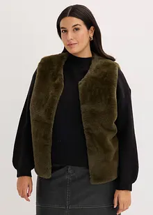 Vest i pelsimitasjon, bonprix