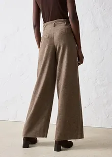 Bukse med ull og vide ben, bonprix