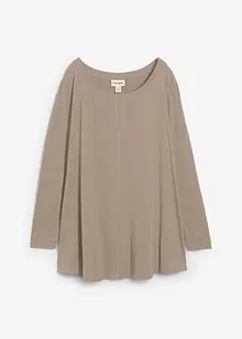 Langermet topp i bomull-/viskosemiks, bonprix