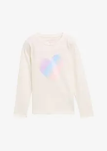 Langermet topp fra Tom Tailor av 100% bomull, Tom Tailor