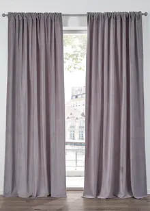 Fløyelsgardin i økologisk bomull (1-pack), bonprix