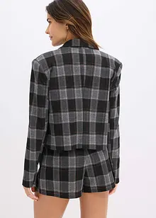 Kort blazer med smykkeknapp, bonprix