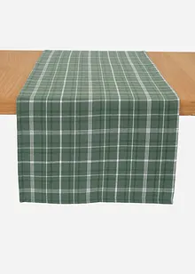 Bordløper i økologisk bomull med rutemønster, bonprix