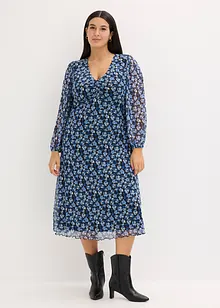 Midikjole i mesh, bonprix