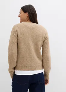 Ribbestrikket cardigan, bonprix